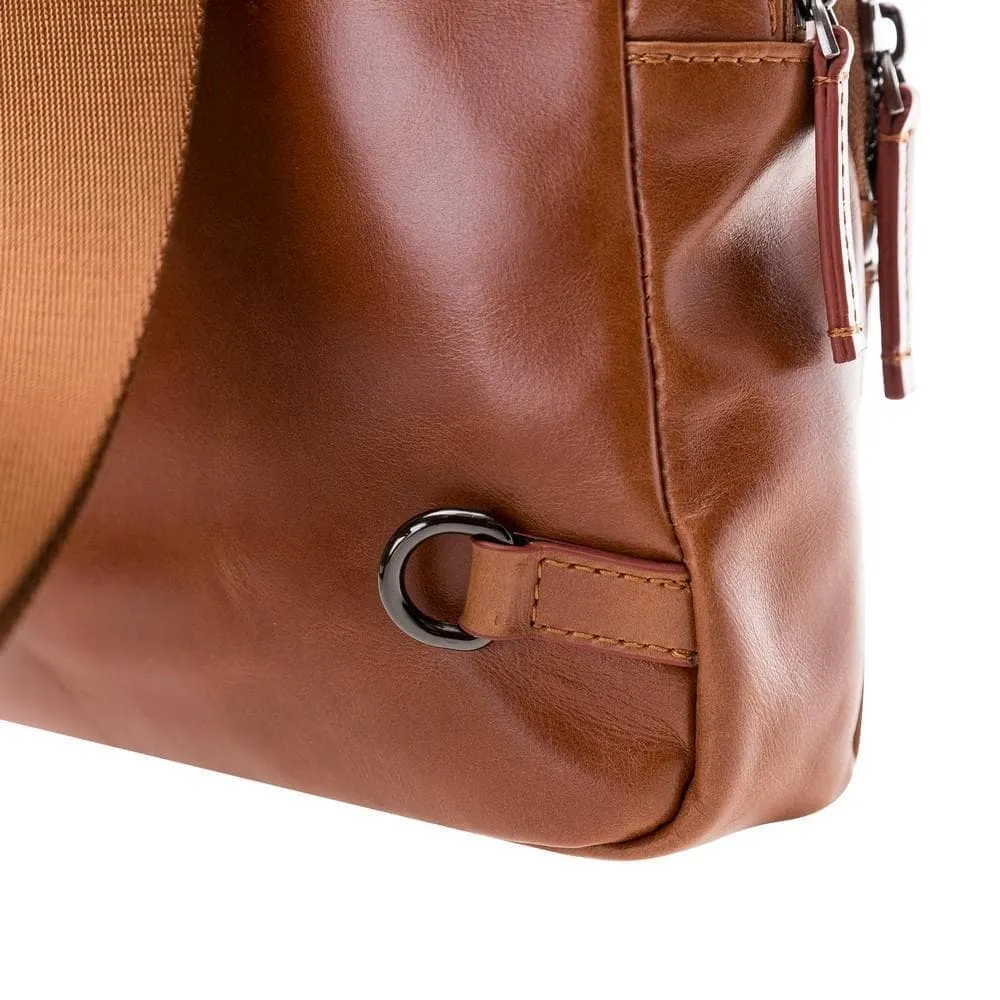 Priene Crossbody Style Genuine Leather Bag for Women's and Men's