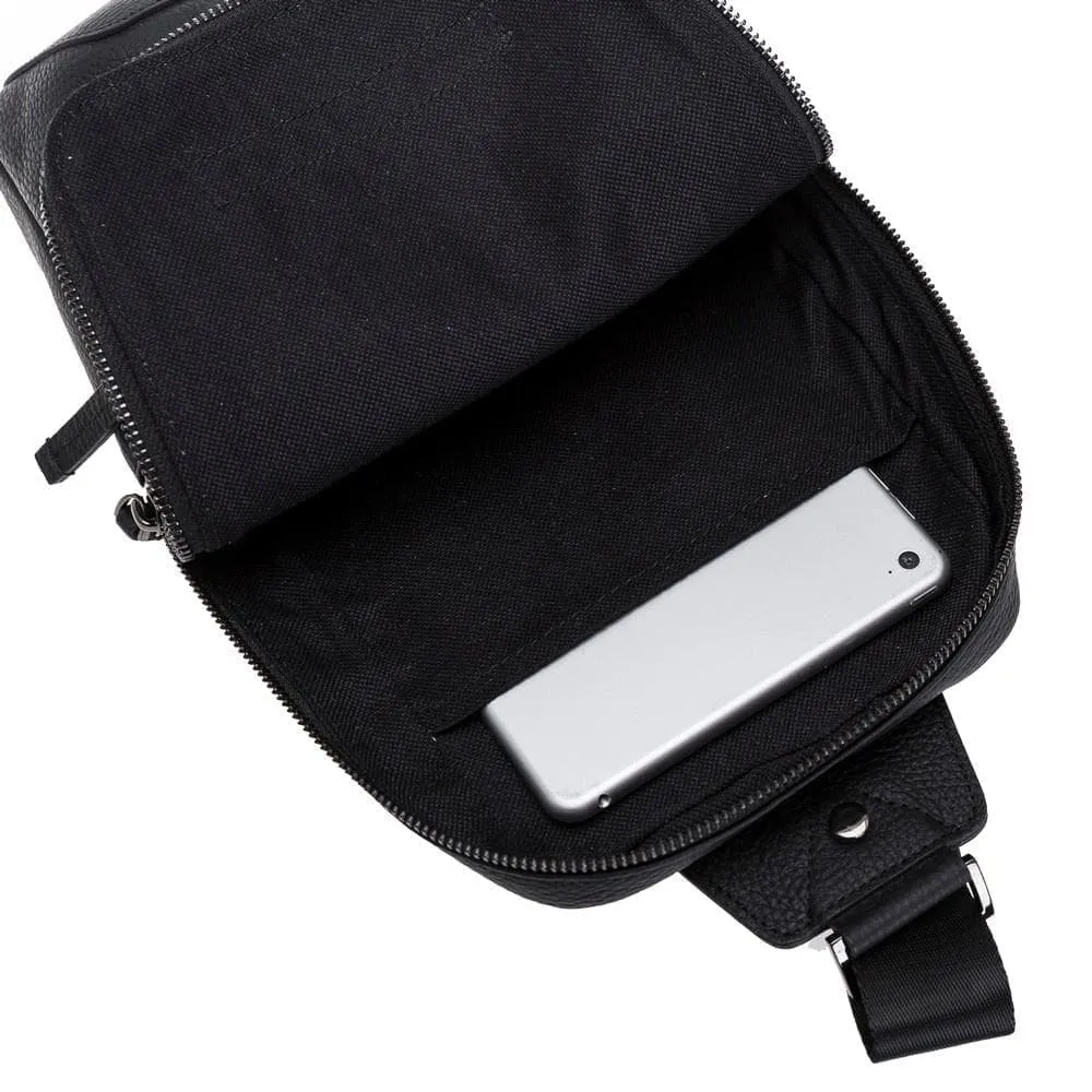 Priene Crossbody Style Genuine Leather Bag for Women's and Men's
