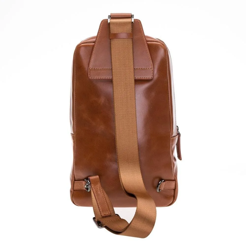 Priene Crossbody Style Genuine Leather Bag for Women's and Men's
