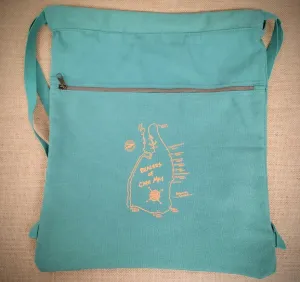 Printed Canvas Drawstring Bag