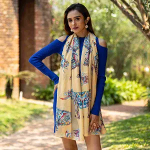 Printed Chiffon Scarf - 3300
