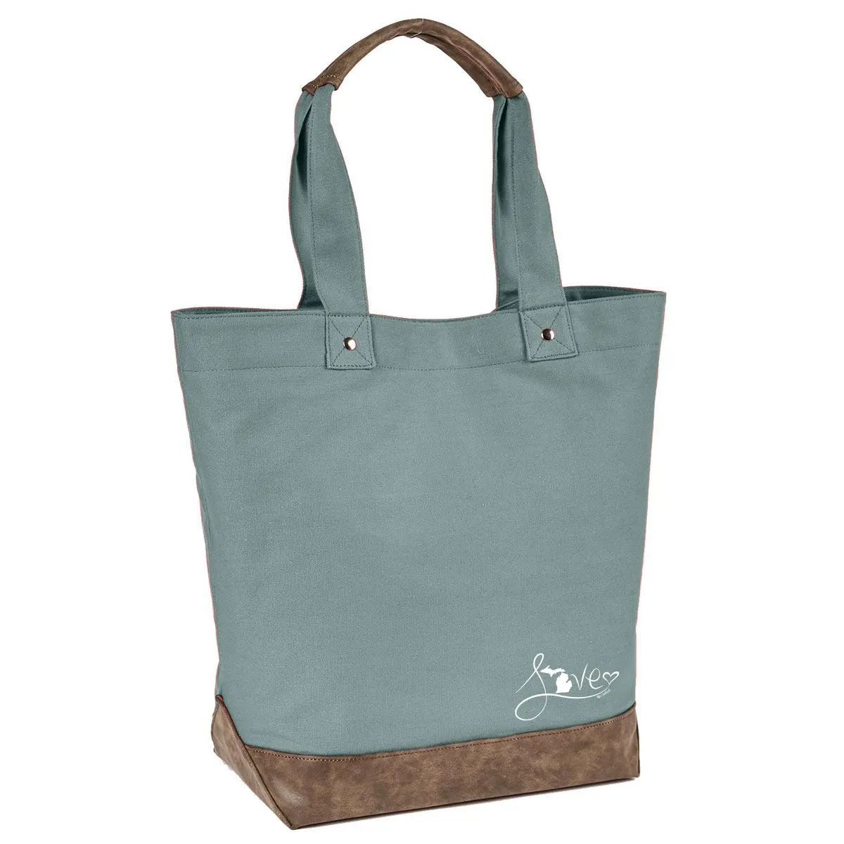 "Michigan Love #9" Canvas Tote Bag