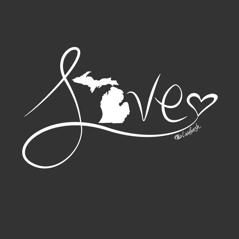 "Michigan Love #9" Canvas Tote Bag