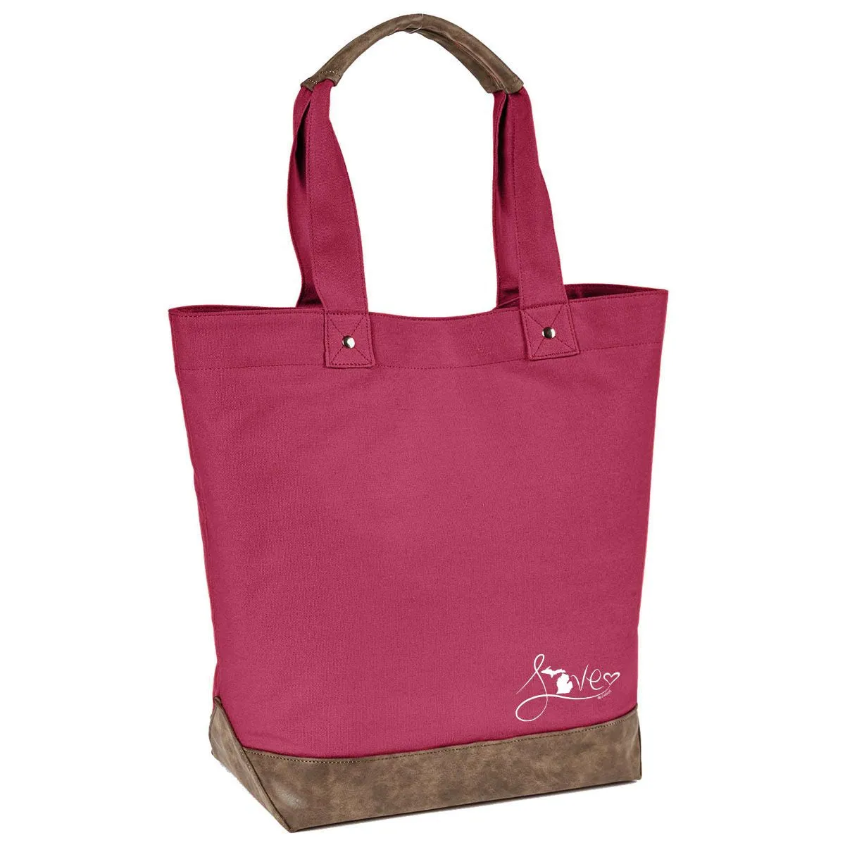 "Michigan Love #9" Canvas Tote Bag