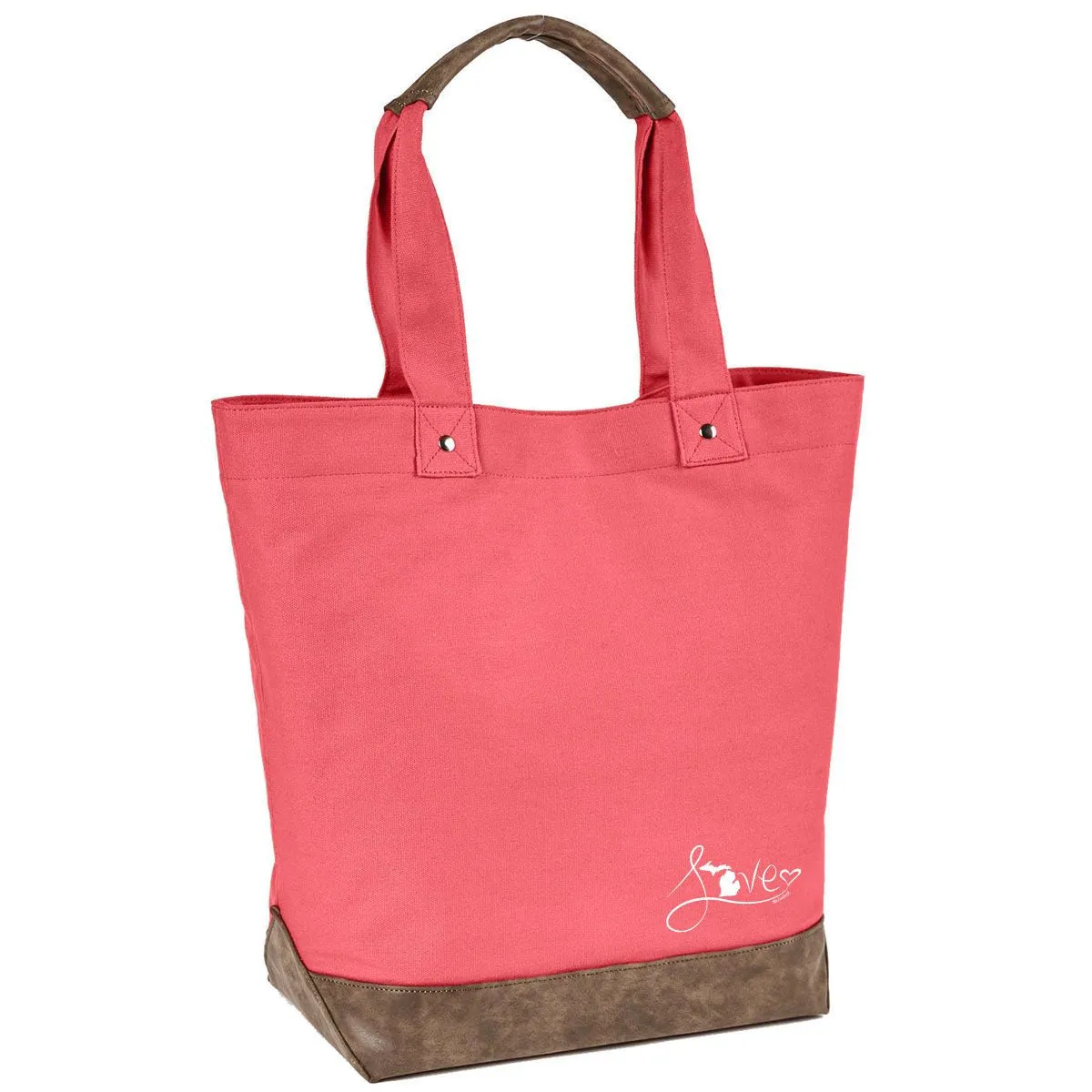 "Michigan Love #9" Canvas Tote Bag