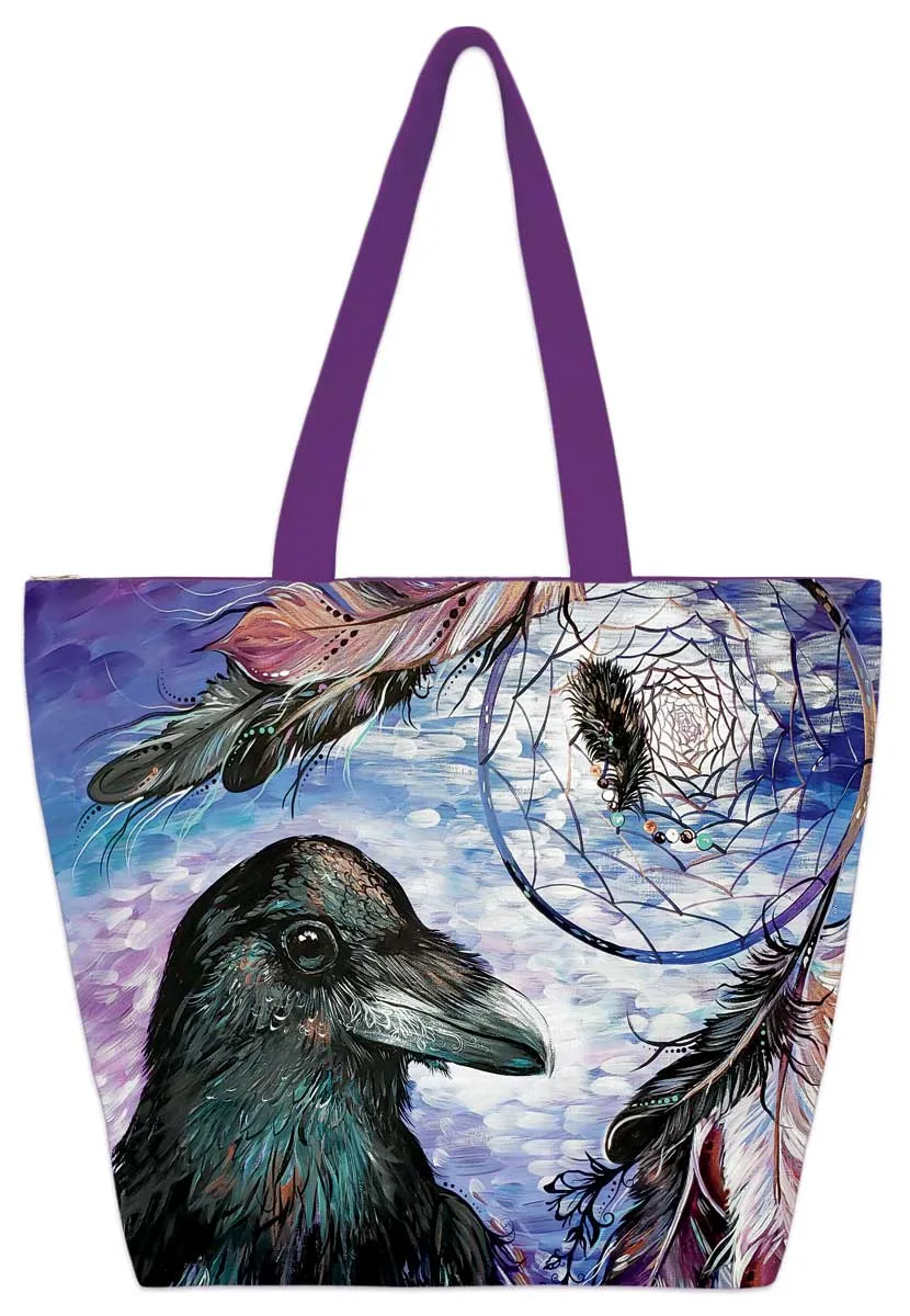 RAVEN DREAM CATCHER TOTE BAG