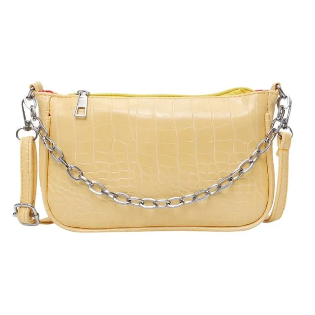 Retro Alligator Pattern Women Messenger Handbags sac PU Leather Street Casual Solid Zipper Shoulder Bags Bolsa Mujer 2020 New