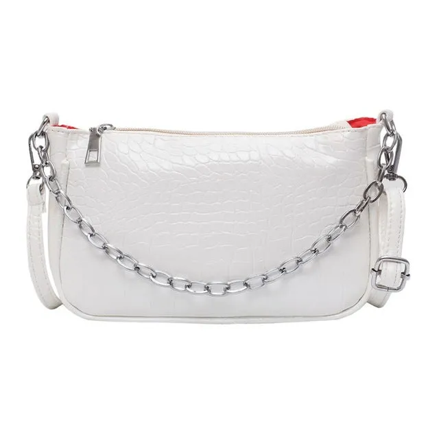 Retro Alligator Pattern Women Messenger Handbags sac PU Leather Street Casual Solid Zipper Shoulder Bags Bolsa Mujer 2020 New