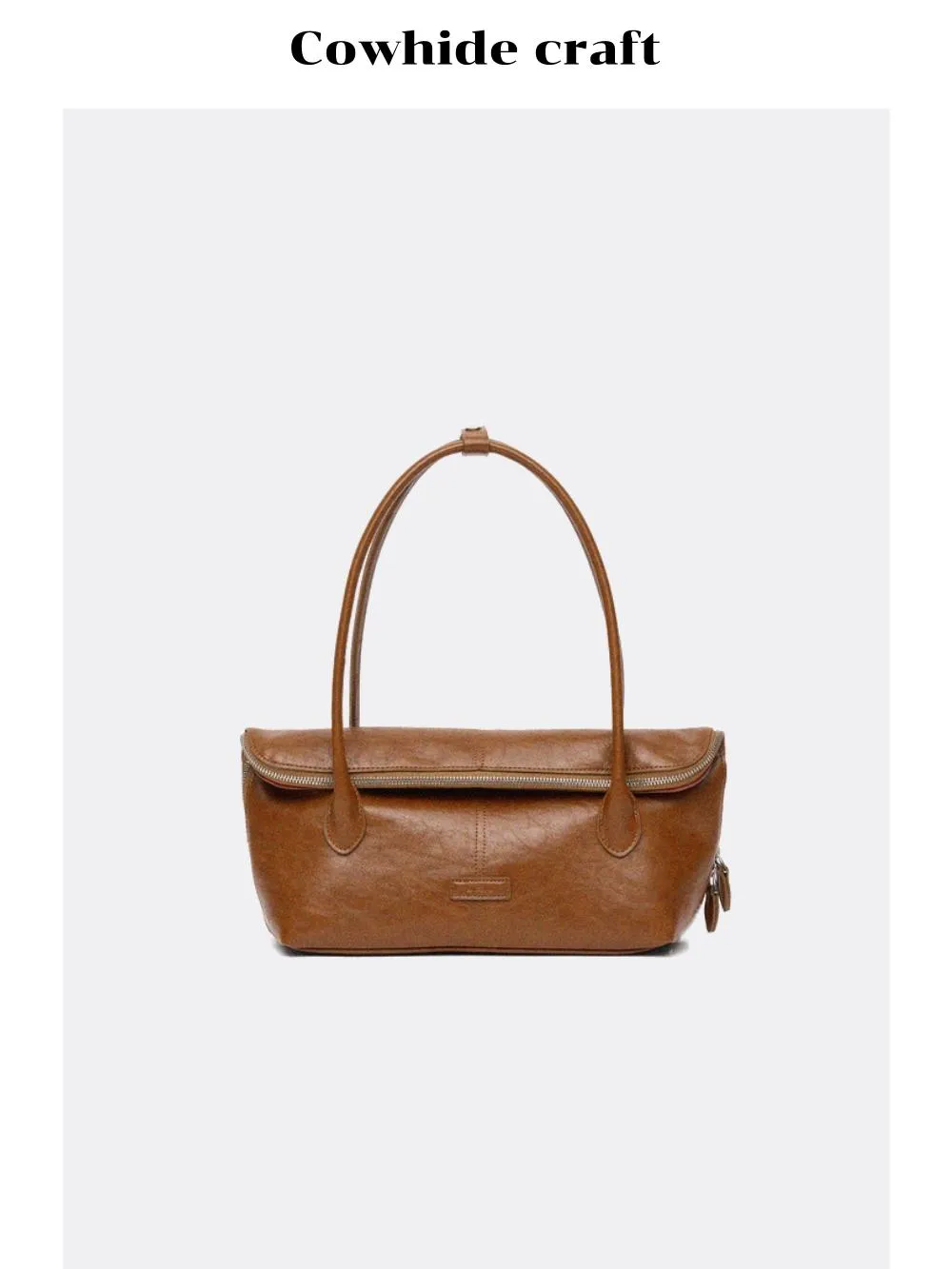 Retro Leather Tote Bag