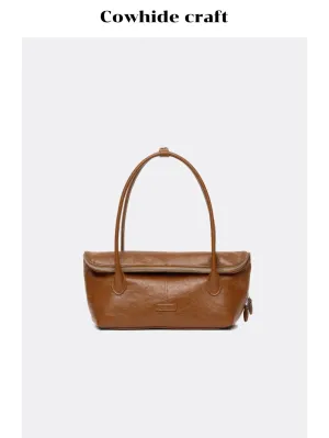 Retro Leather Tote Bag
