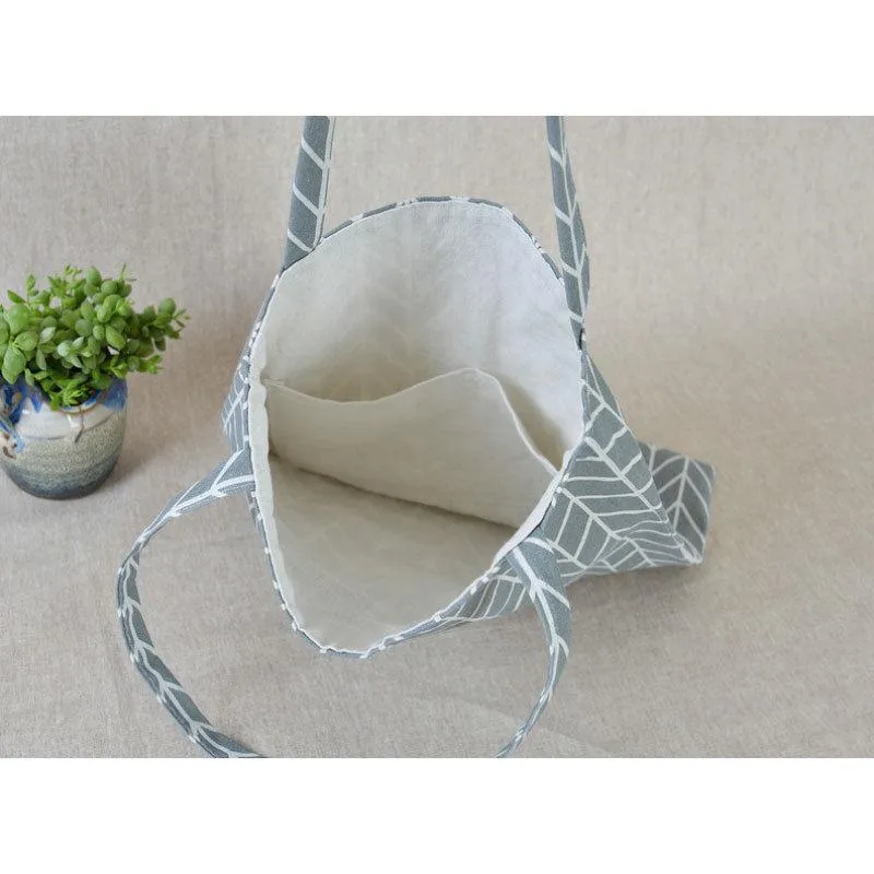 Reusable Cotton Linen Shoulder Bag