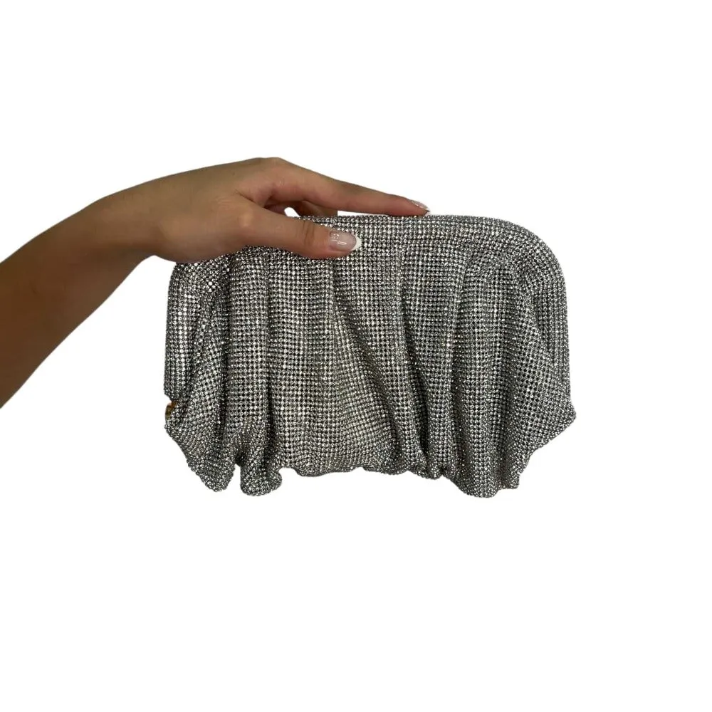 Rhinestone Chain Clutch Bag
