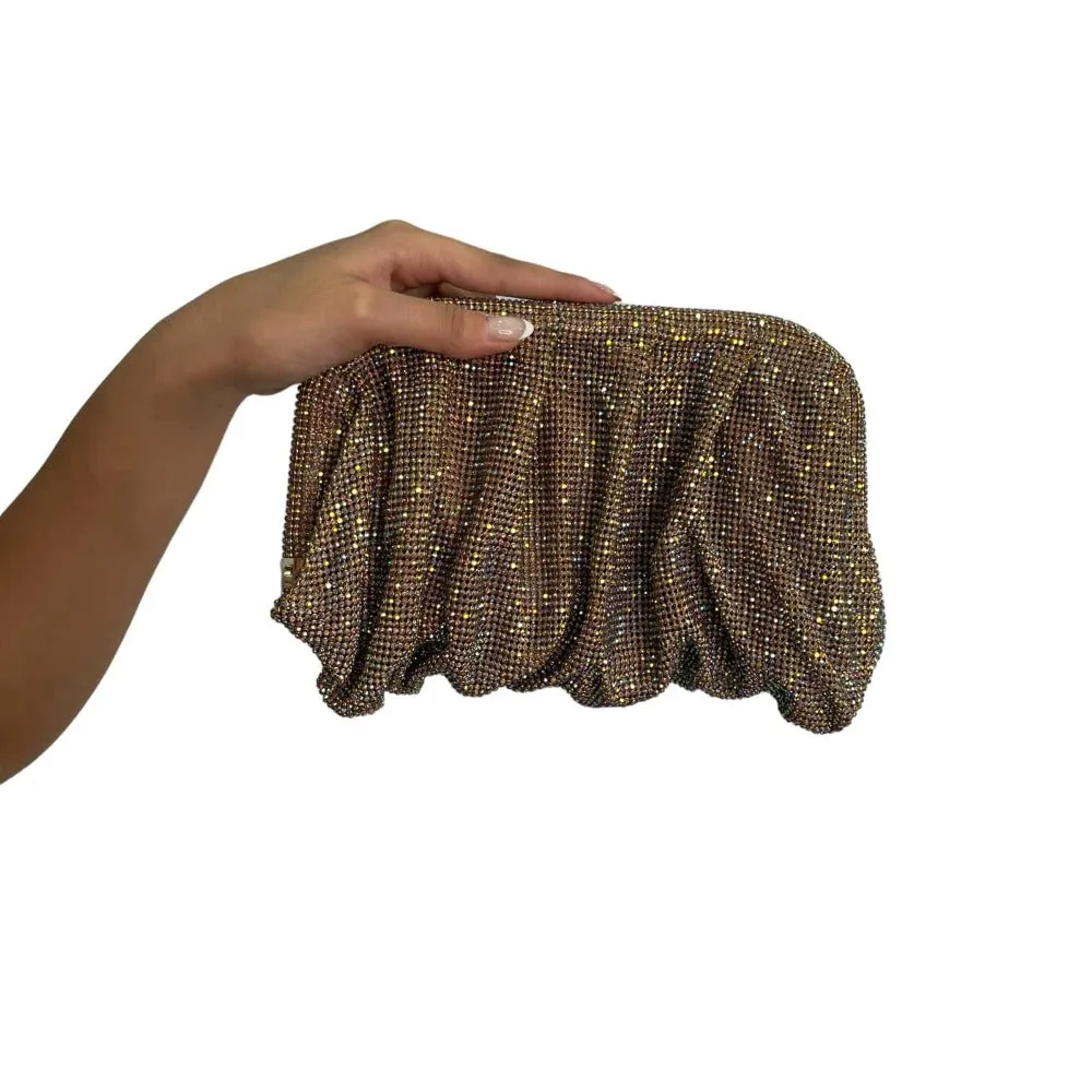 Rhinestone Chain Clutch Bag