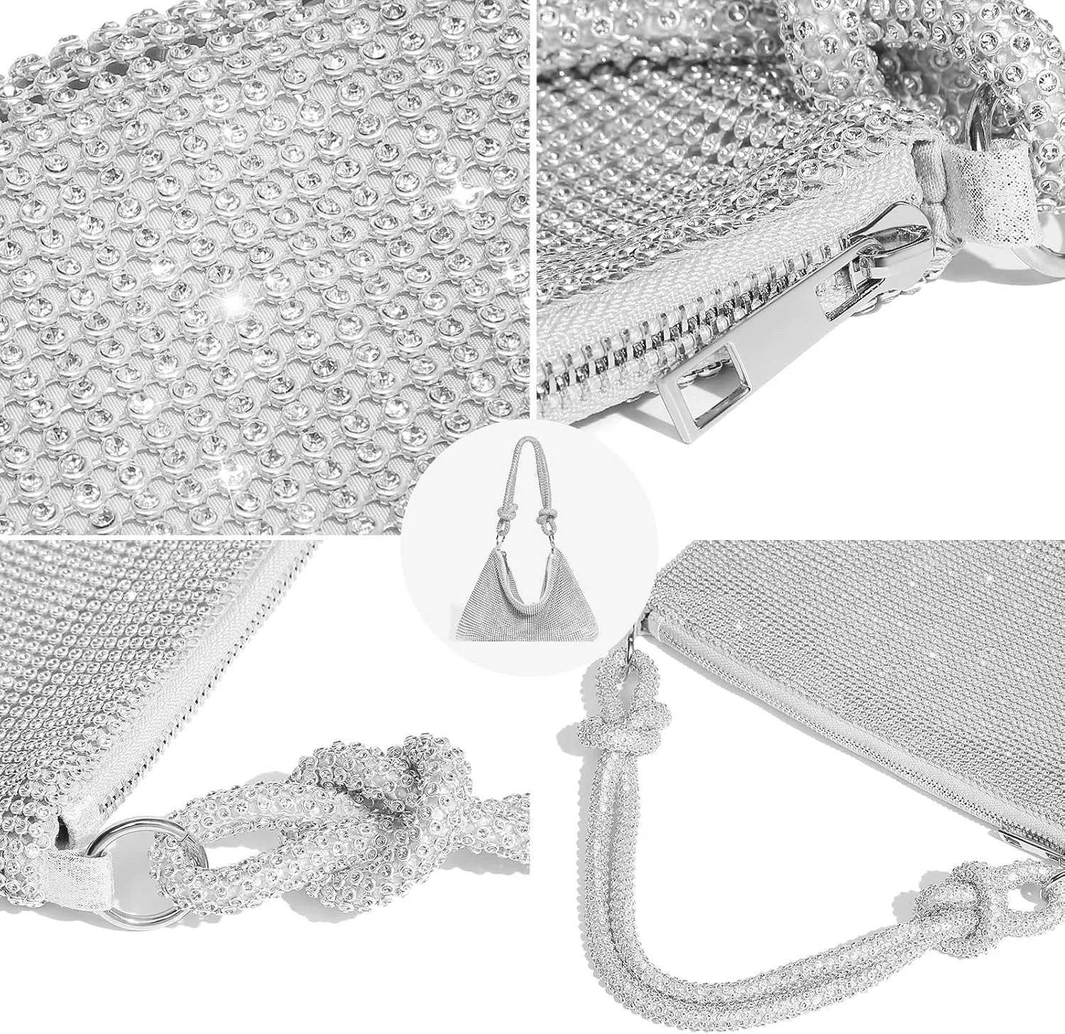 Rhinestone Purse for Women Evening Bag