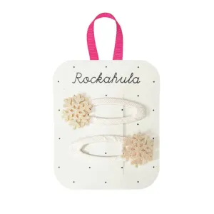 Rockahula Shimmer Snowflake Christmas Hair Clips