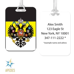 Russian Imperial Coat of Arms Rectangle Luggage Tag