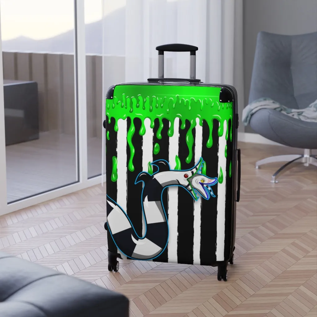 Sandworm Slime Cabin Suitcases / Beetlejuice