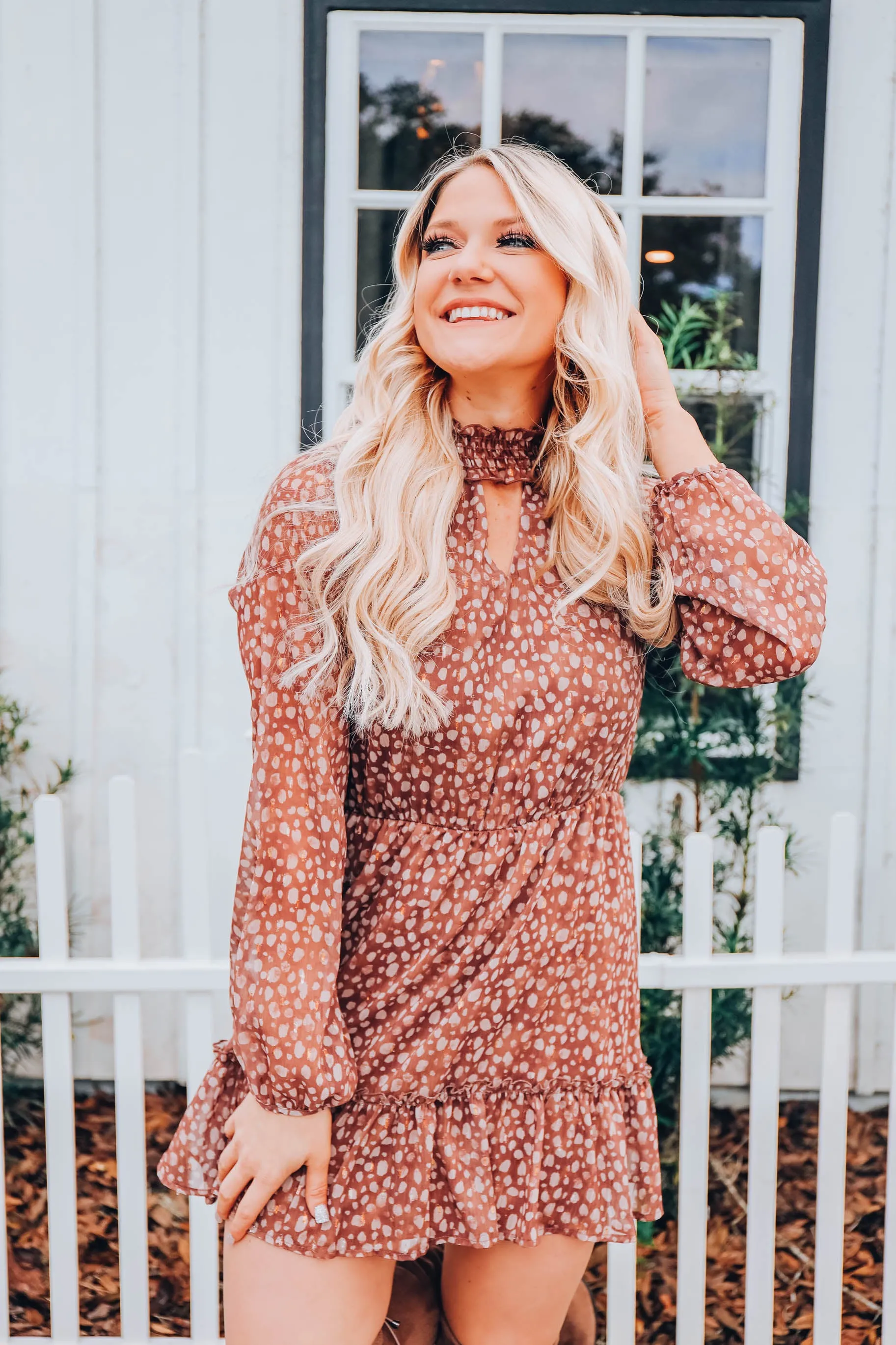 Savannah Sparkly Tinsel Dress