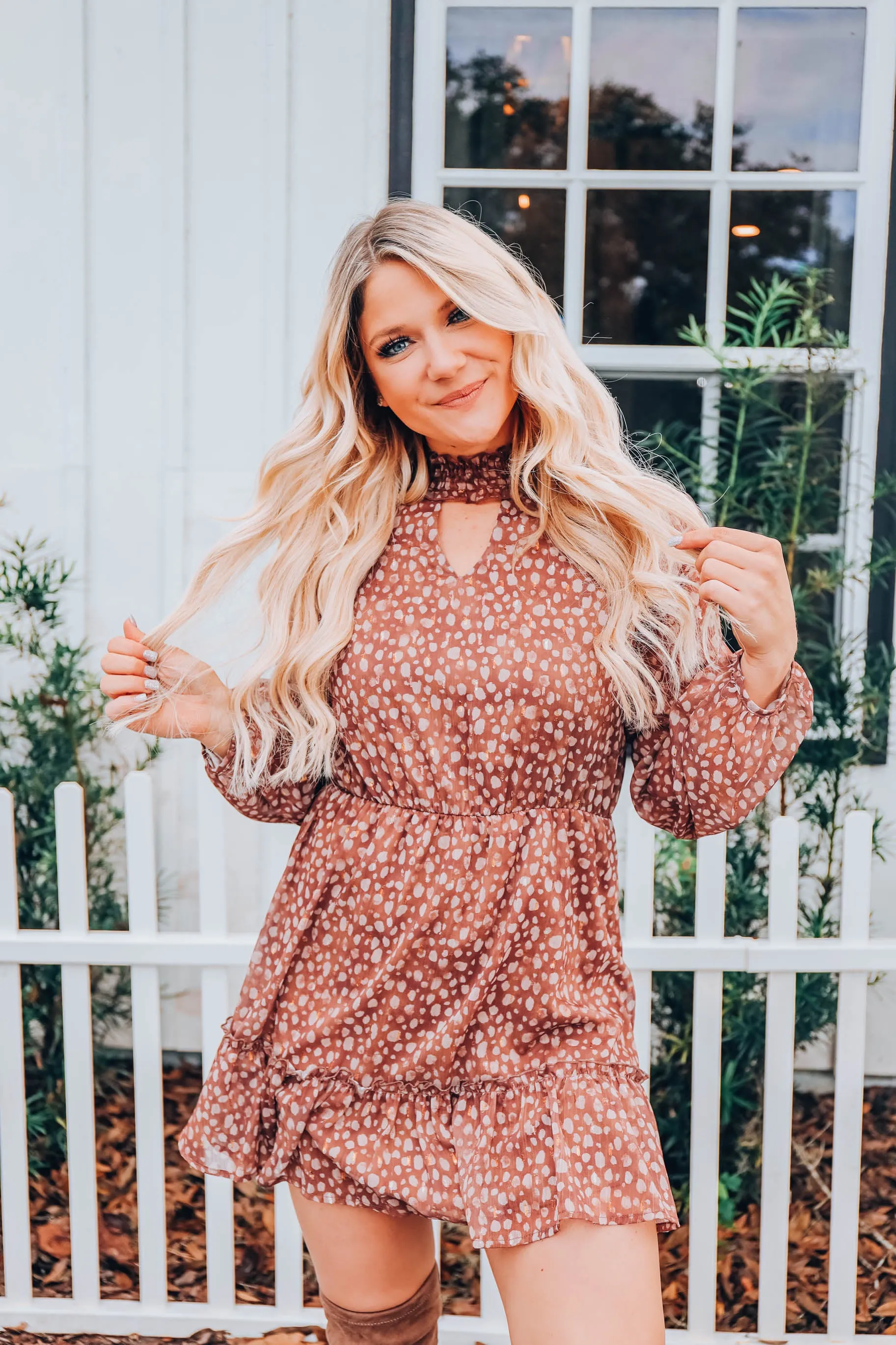 Savannah Sparkly Tinsel Dress