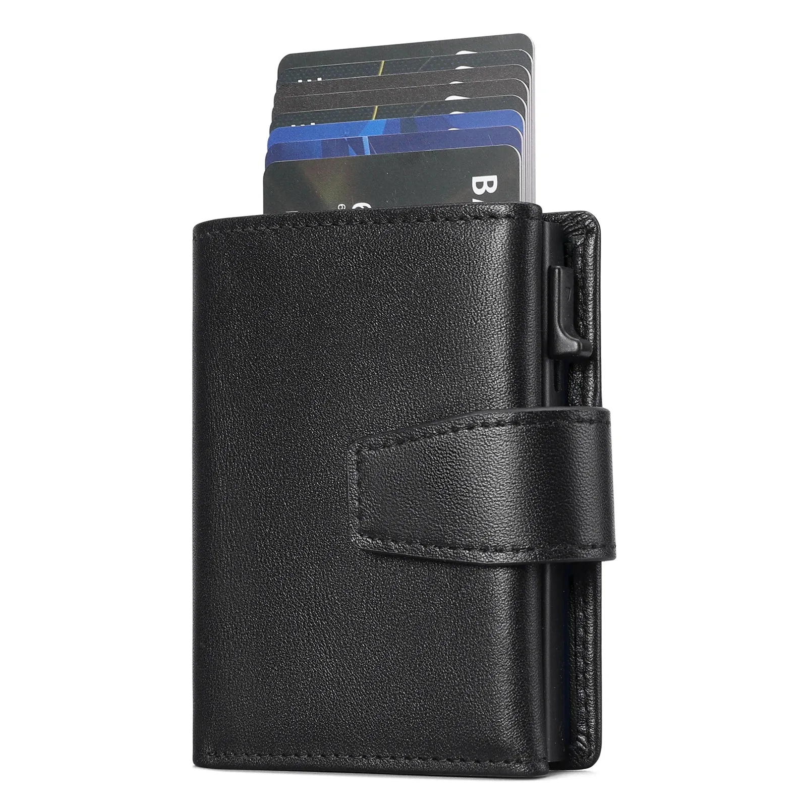 SENDEFN Genuine Leather Smart Wallet with RFID Blocking