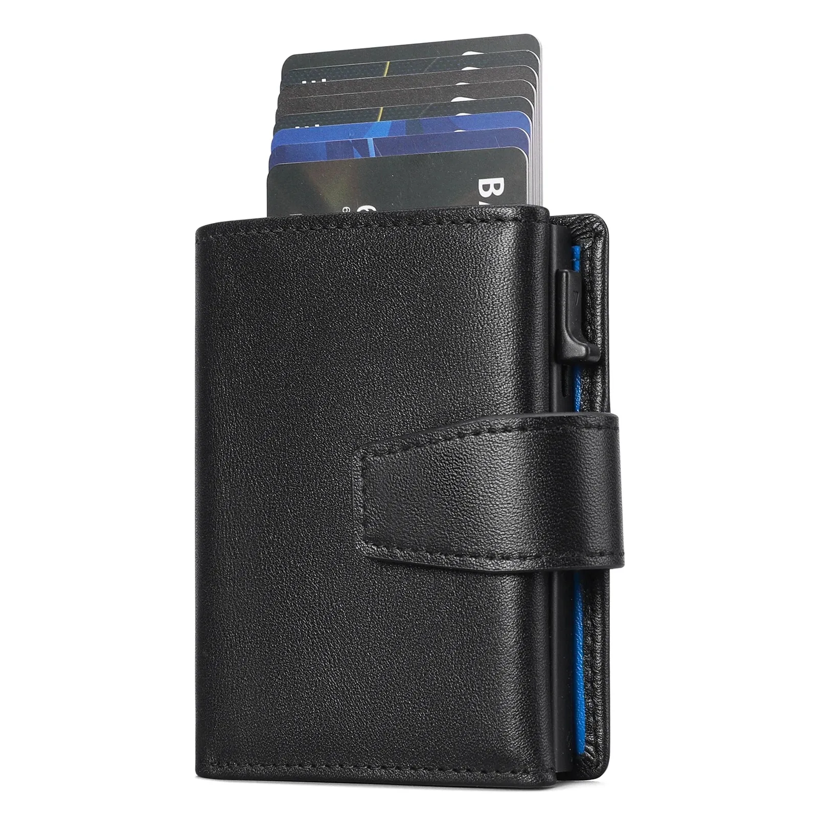 SENDEFN Genuine Leather Smart Wallet with RFID Blocking