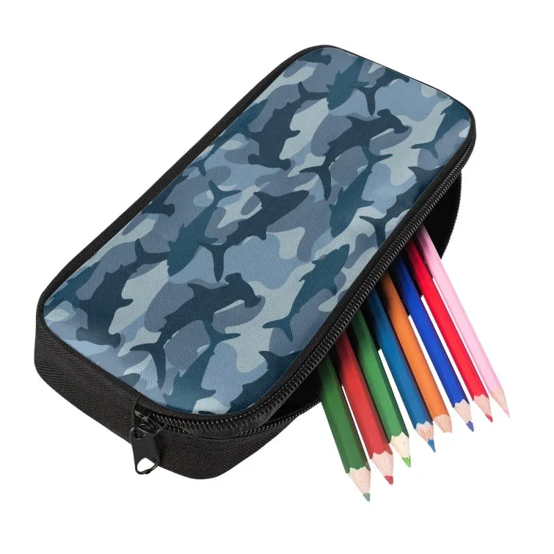 Shark Camo Pencil Case - Preorder - ETA Mid Aug. 2024