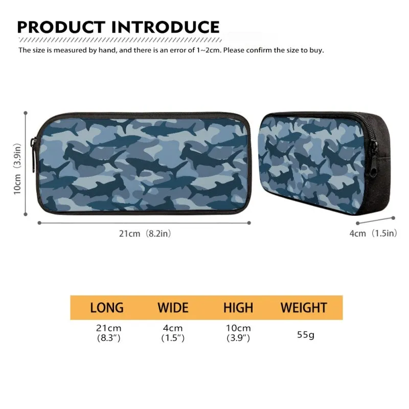 Shark Camo Pencil Case - Preorder - ETA Mid Aug. 2024