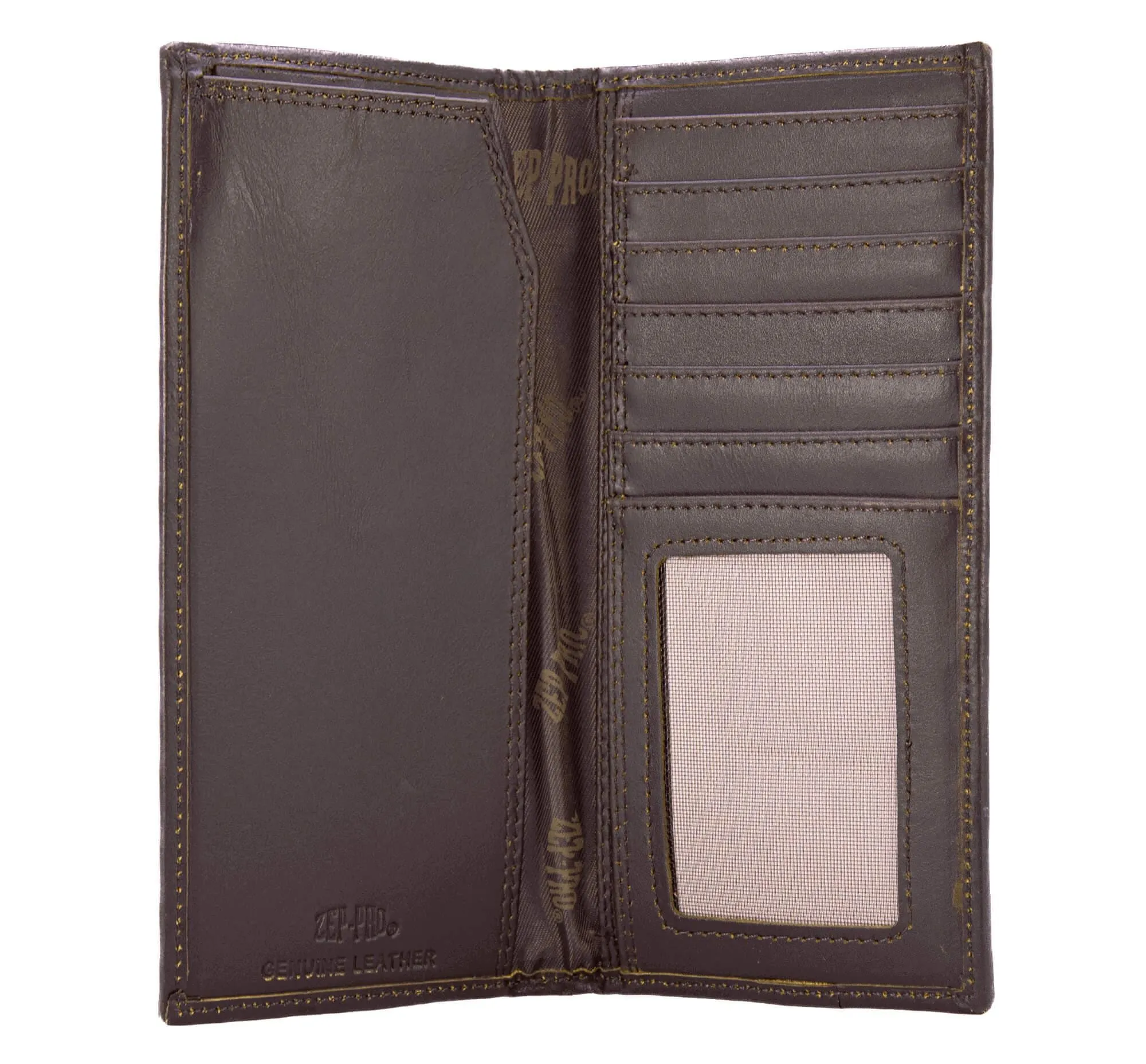 Shotshell Men's Secretary Old School Camo Leather Wallet.