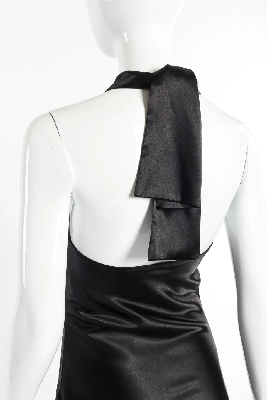 Silk Beaded Halter Dress