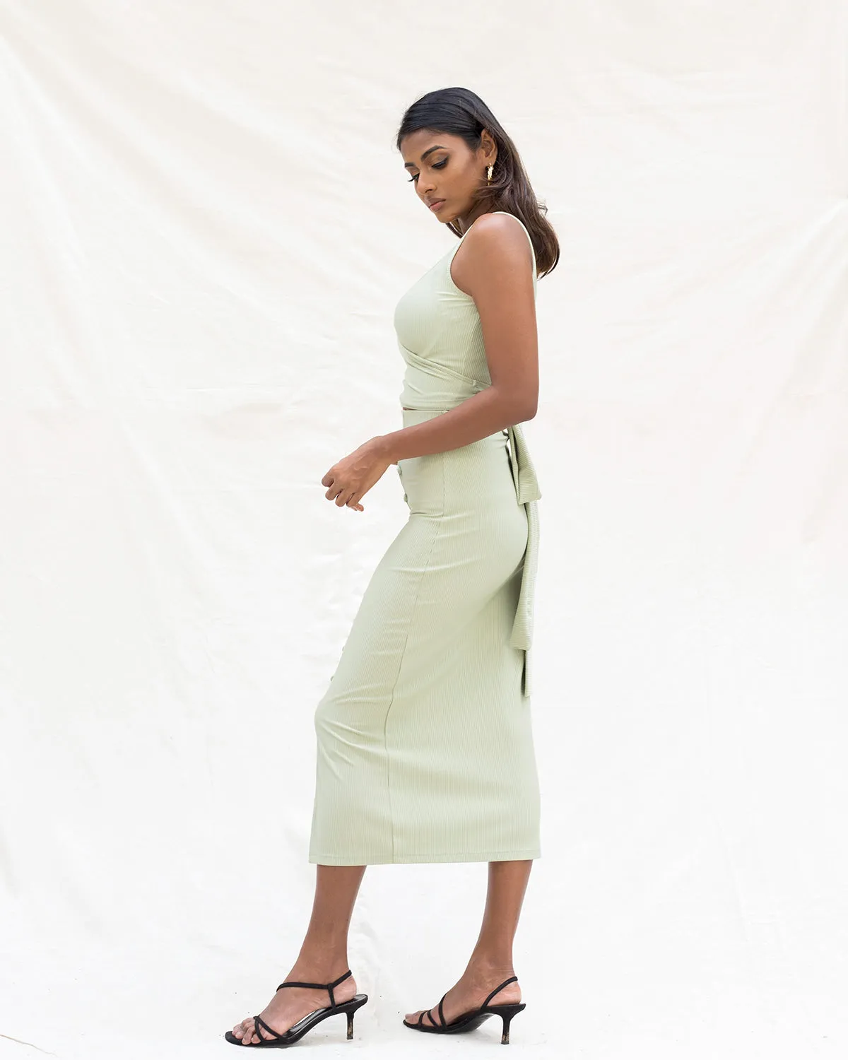 Sleeveless Wrap Top