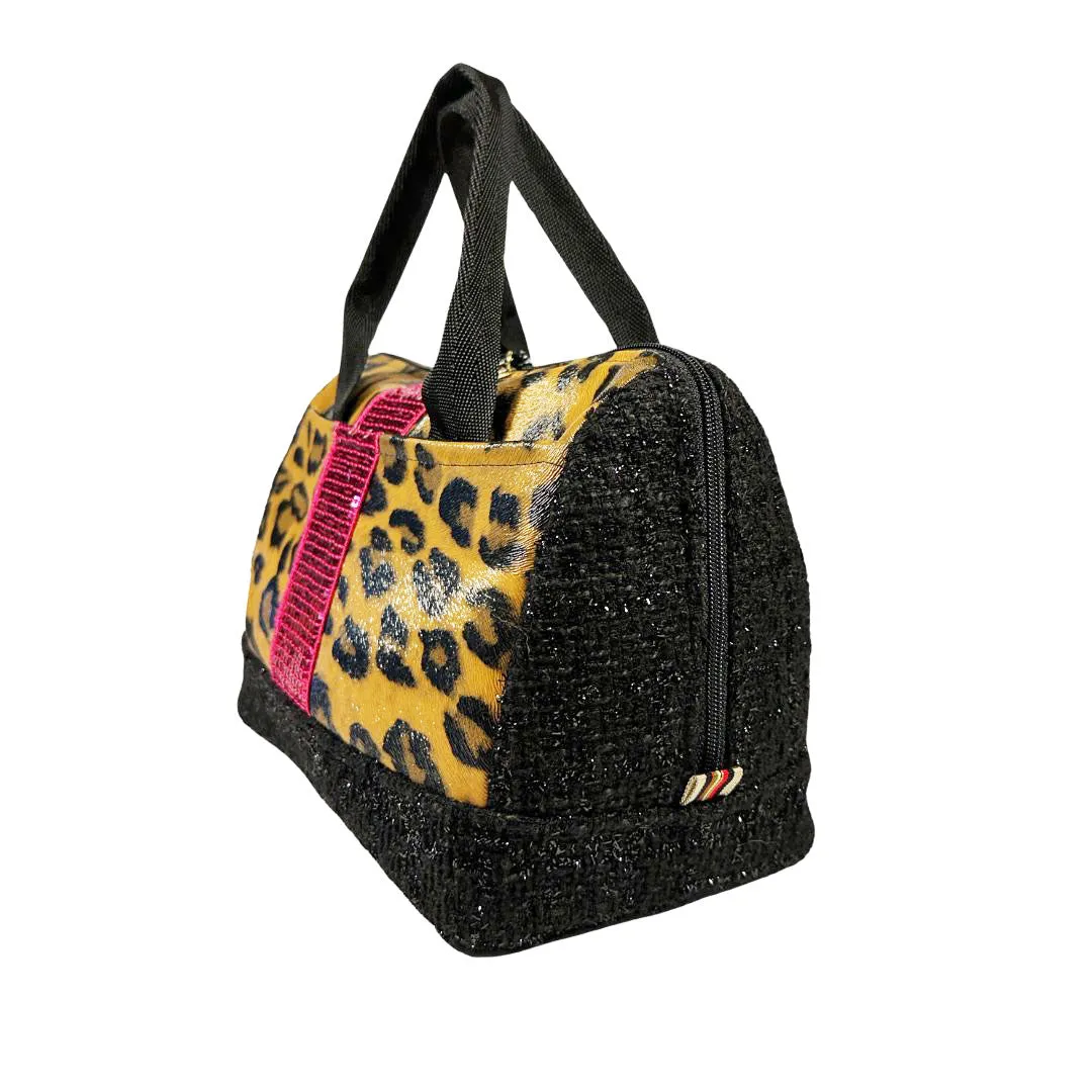 Sloane Leopard Sparkle Doctor Bag