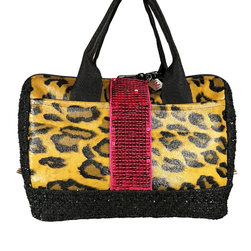 Sloane Leopard Sparkle Doctor Bag