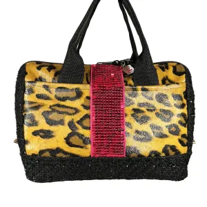 Sloane Leopard Sparkle Doctor Bag