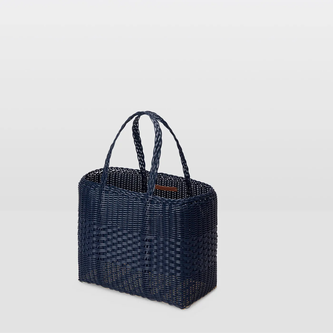 SMALL HANDWOVEN LACE PLASTIC : MIDNIGHT BLUE