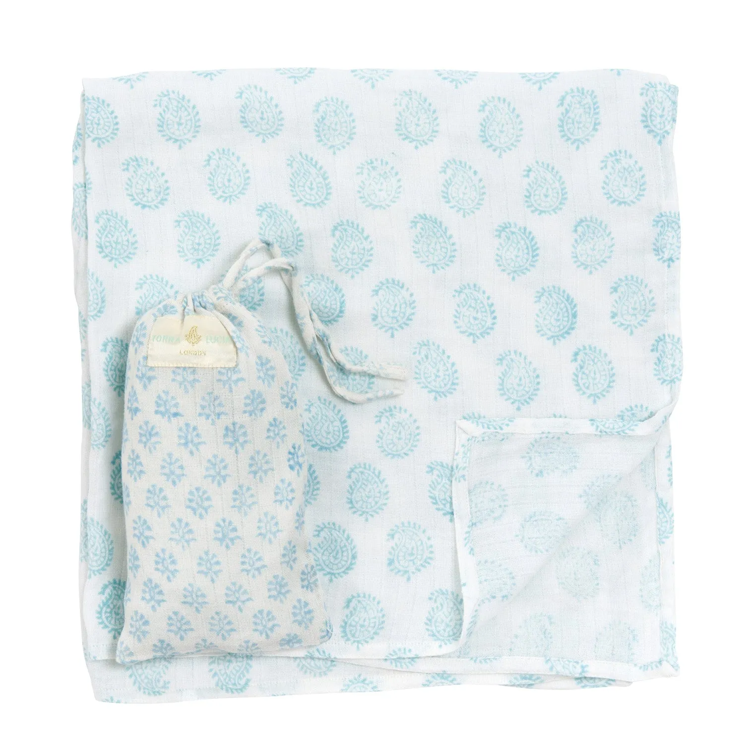 Small Paisley Muslin & Bag