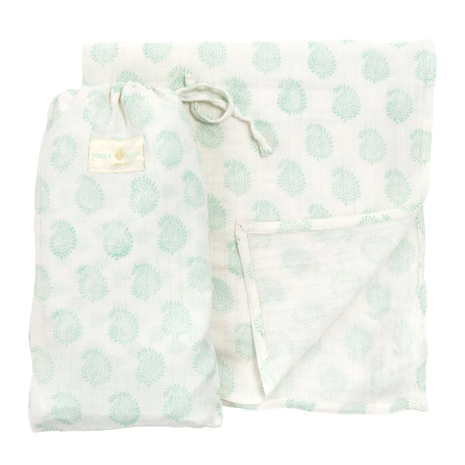 Small Paisley Muslin & Bag