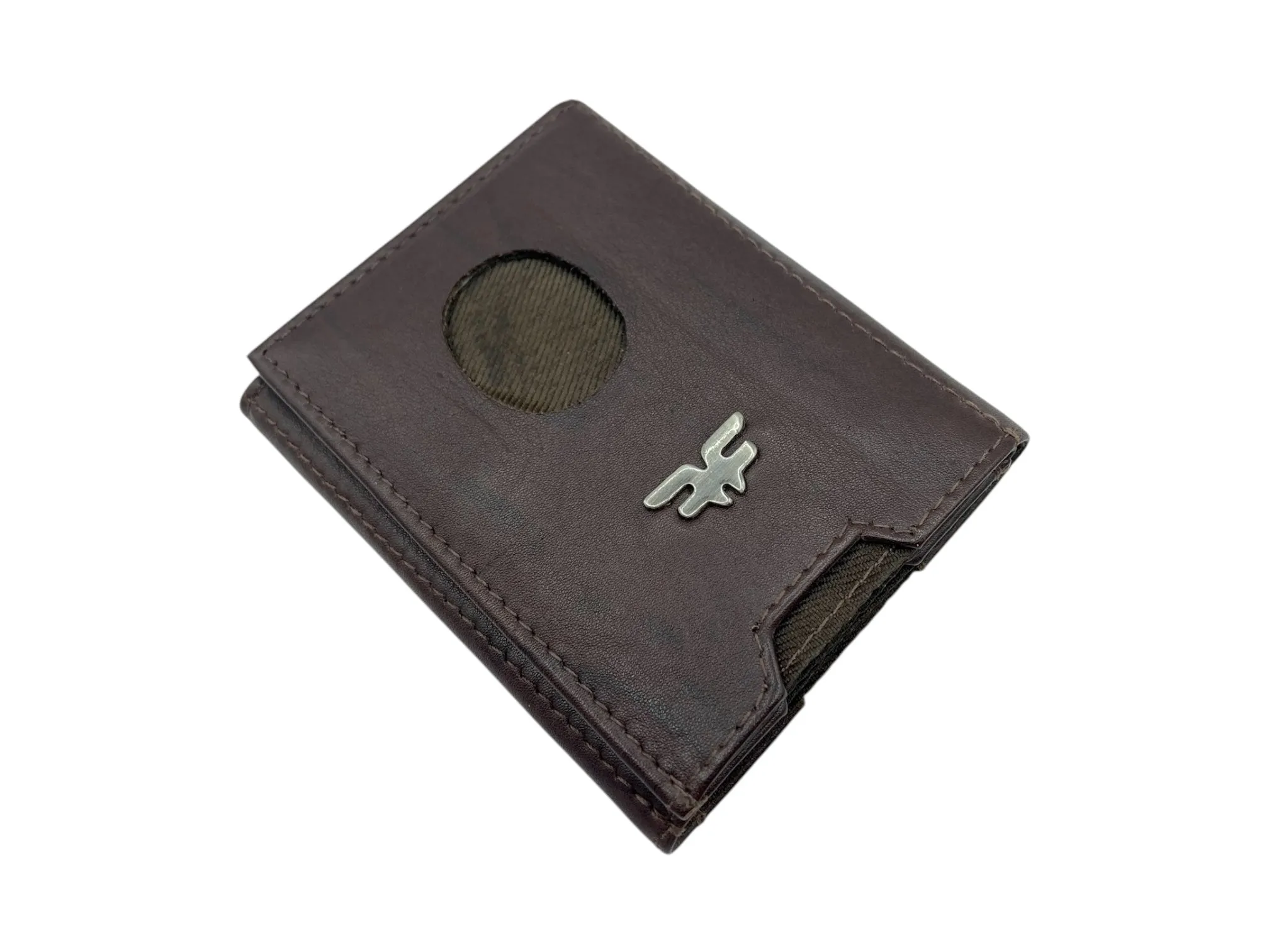 Small Trifold Wallet Compact Size # 4520 [Button]
