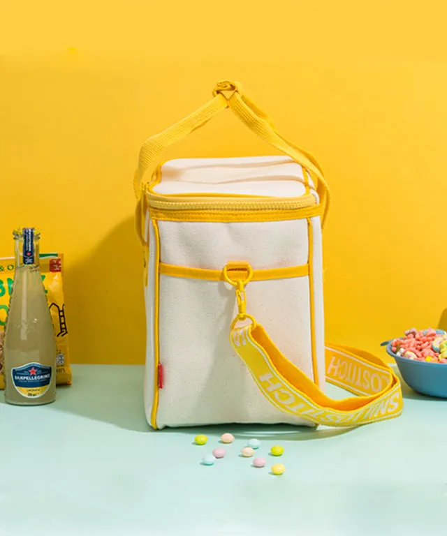 SNILLO STITCH Canvas Picnic Cooler Bag Banana - Yellow