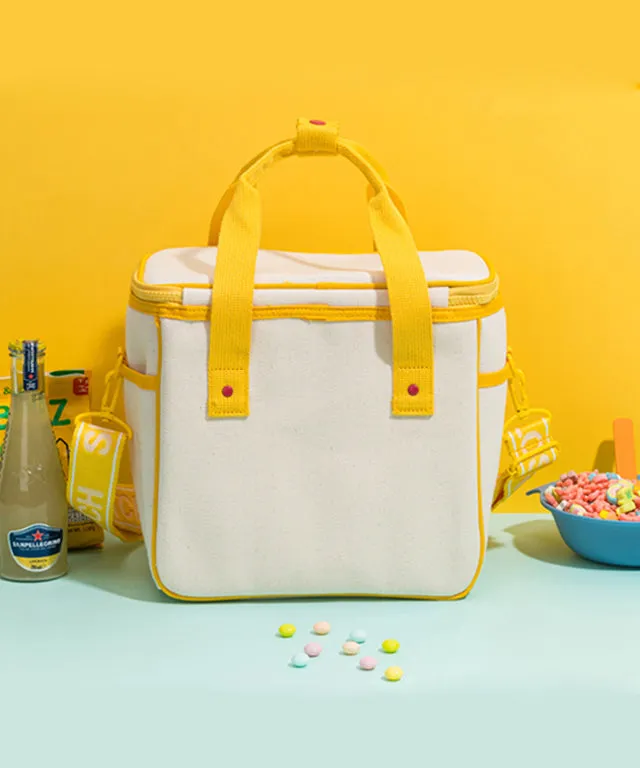 SNILLO STITCH Canvas Picnic Cooler Bag Banana - Yellow