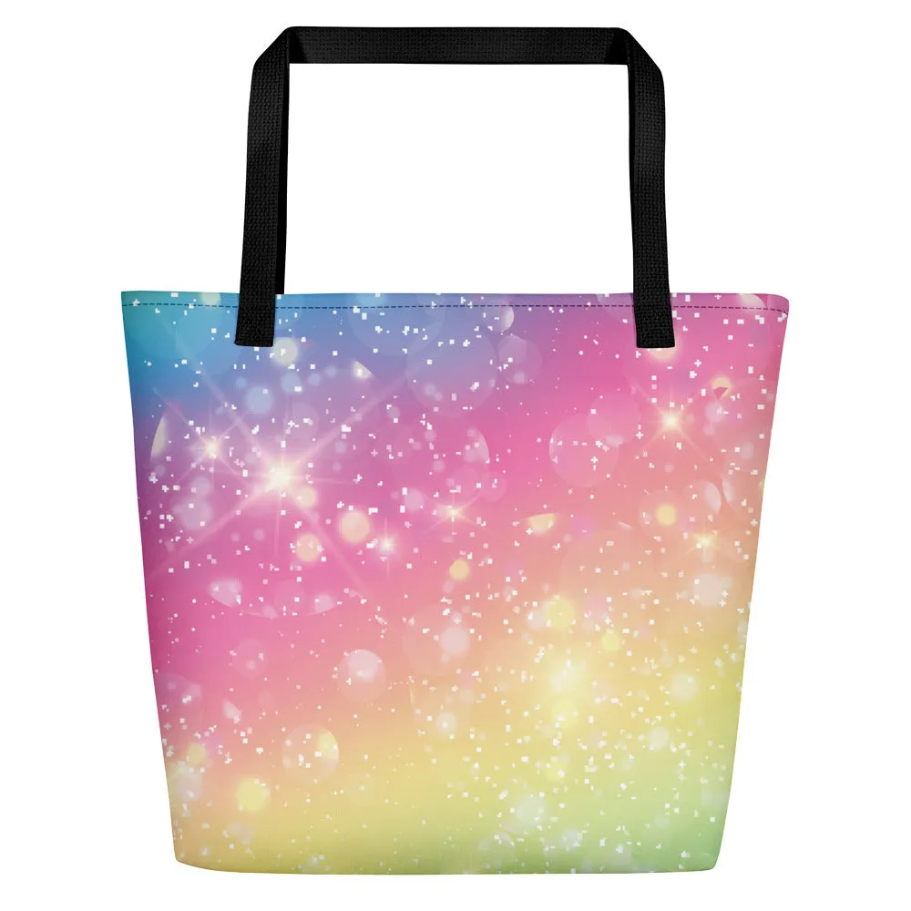 Sparkly Rainbows - Beach Bag