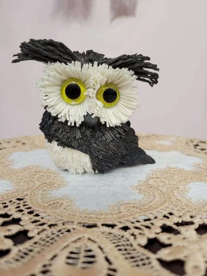 Sparkly Small Owl Figurine