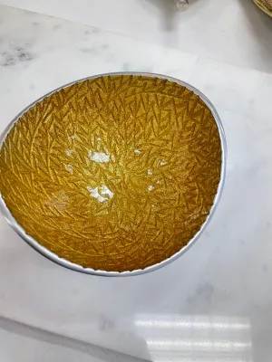 Sparkly Yellow Dip Bowl