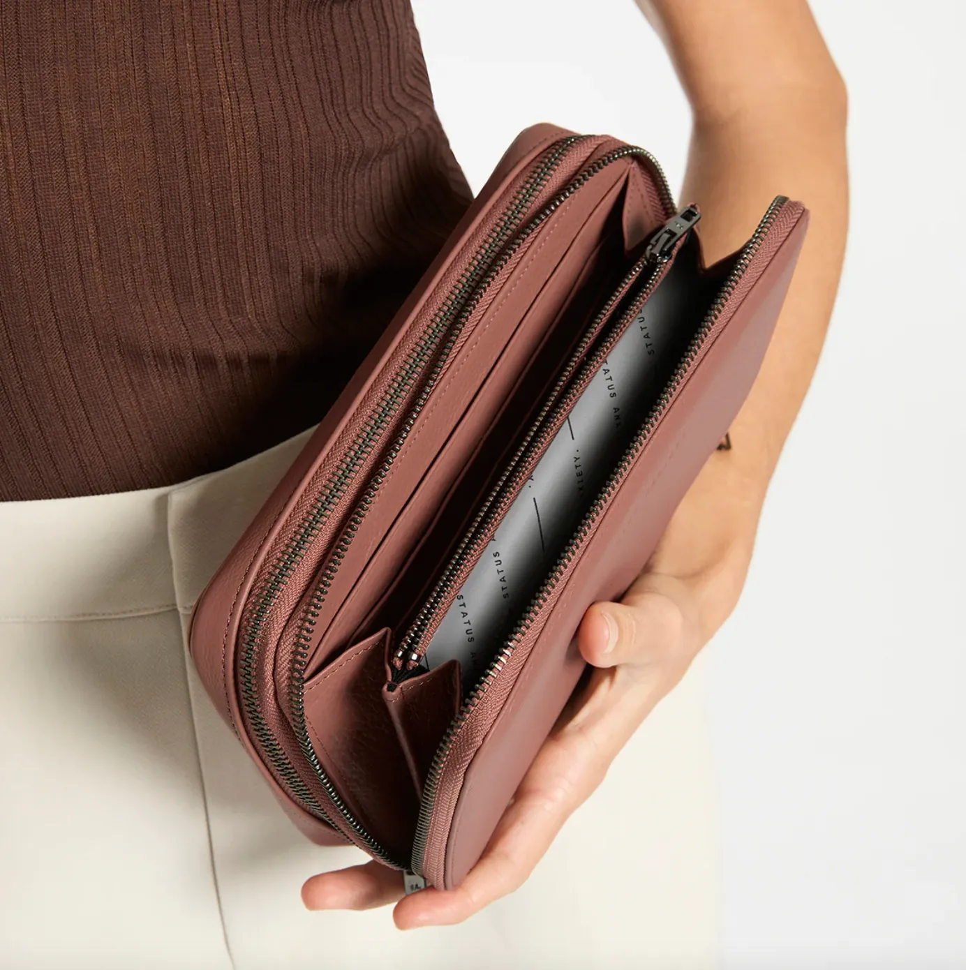 Status Anxiety, Home Soon Wallet | Dusty Rose