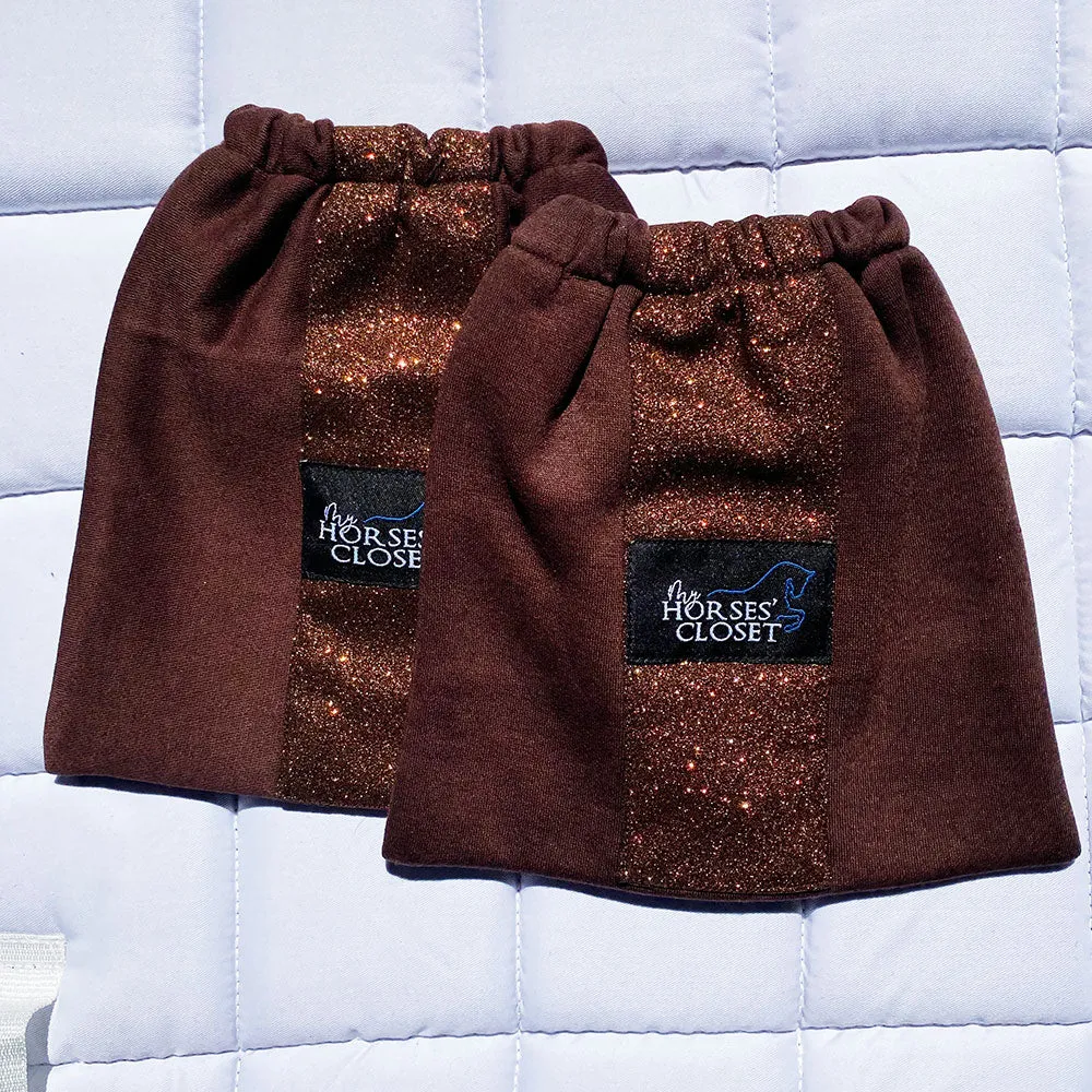 Stirrups Bag Glitter Chocolate Brown
