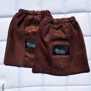 Stirrups Bag Glitter Chocolate Brown