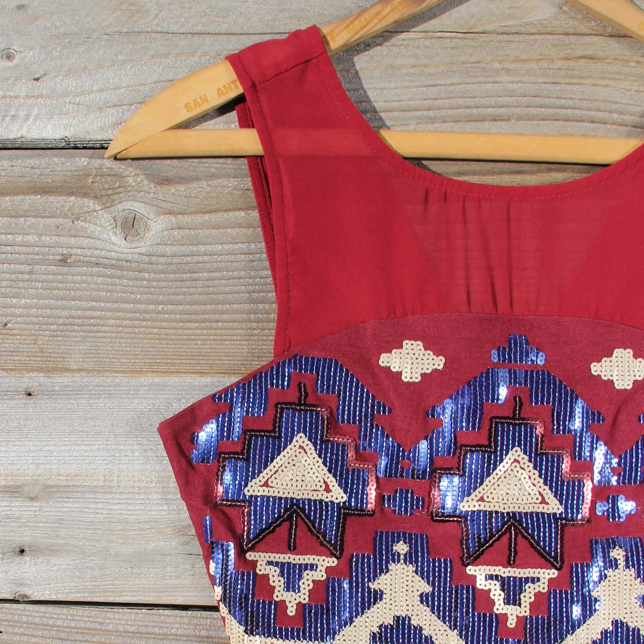 Stone Spell Beaded Dress in Autumn