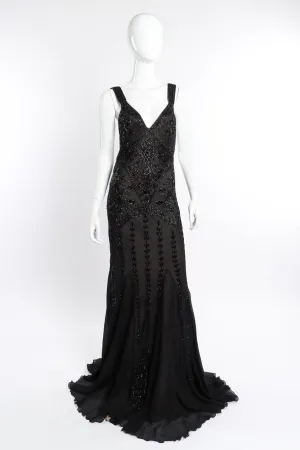 Strappy Beaded Gown