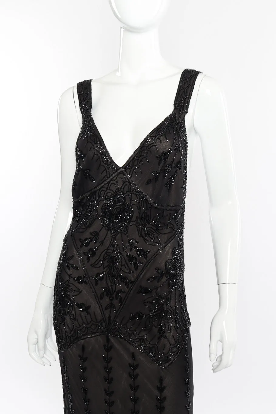 Strappy Beaded Gown