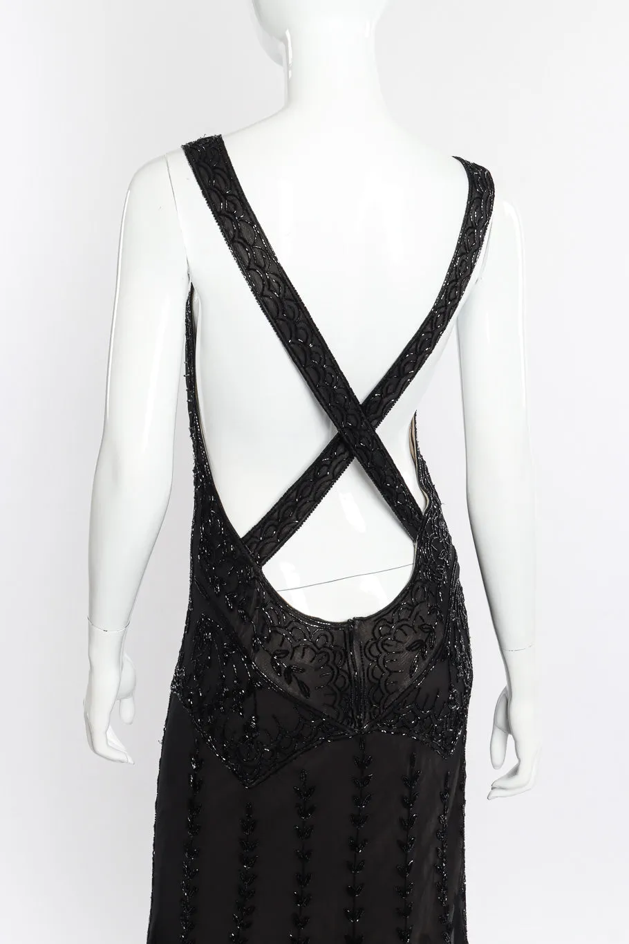 Strappy Beaded Gown