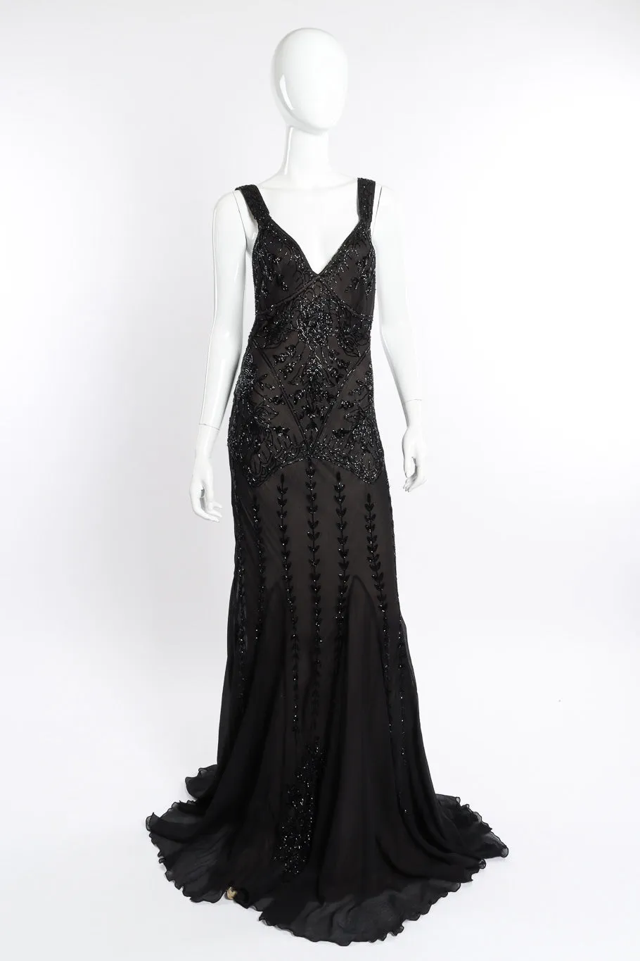 Strappy Beaded Gown